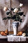 Bacio d'Inverno (Still Life with White Roses) by Maureen Hyde
